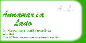annamaria lado business card