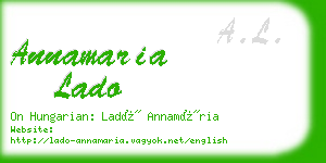 annamaria lado business card